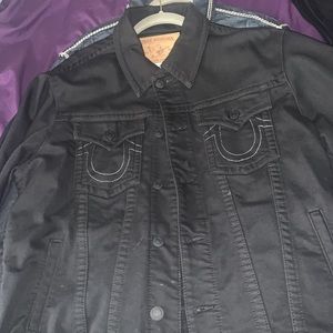2XL Black True Religion Jean Jacket